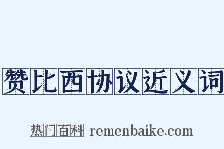 赞比西协议近义词是什么意思的图片